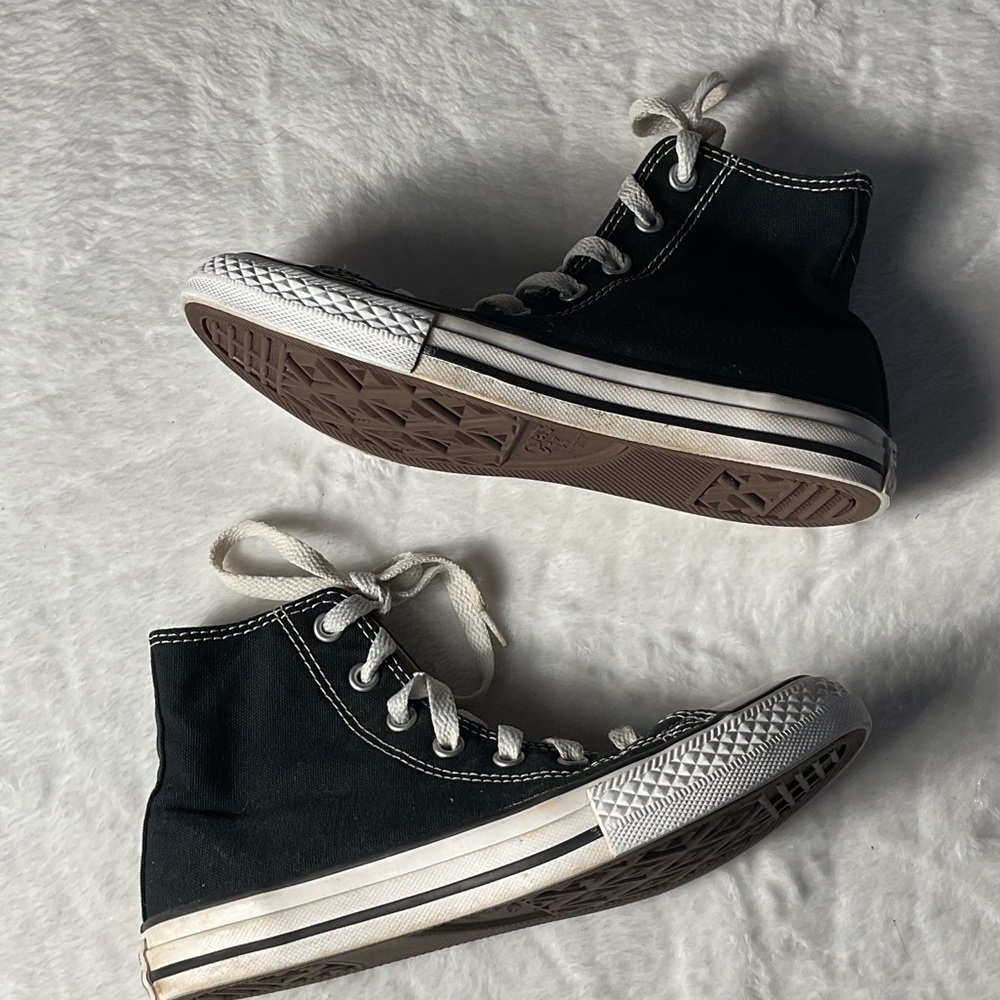 Converse Kids Black and White High-Top Sneakers